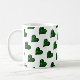 Caneca De Café Rua, o dia de Patrick Emerald Heart Mug