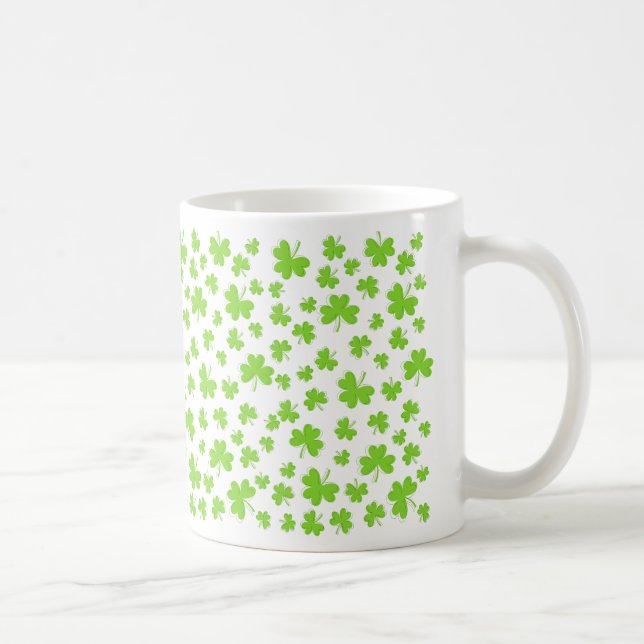 Caneca De Café Rua. O tema do Dia de Patrick Sip of Luck Mug (Direita)