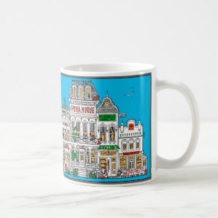 Caneca De Café Rua ocidental velha da fronteira