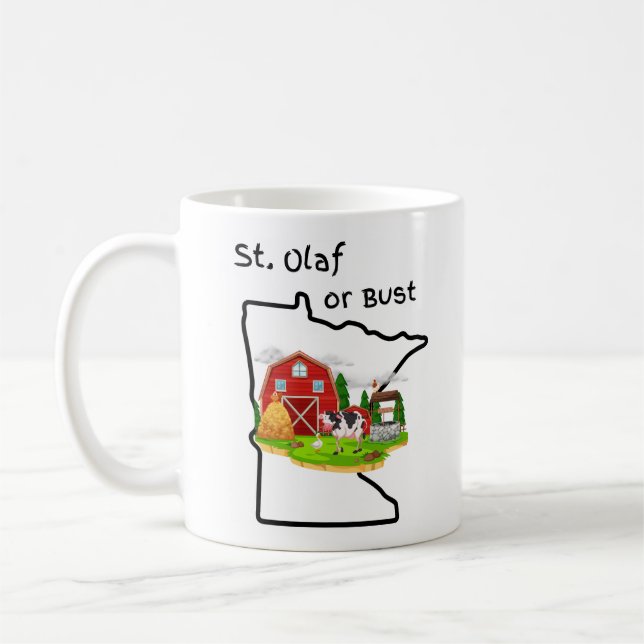 Caneca De Café Rua. Olaf ou Bust Mug (Esquerda)