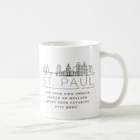 Rua Paul Stylized Skyline | Slogan Personalizado