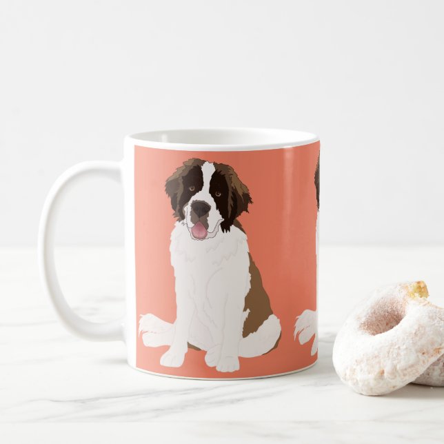 Caneca De Café Rua personalizável Bernard Coffee Mug (Com Donut)