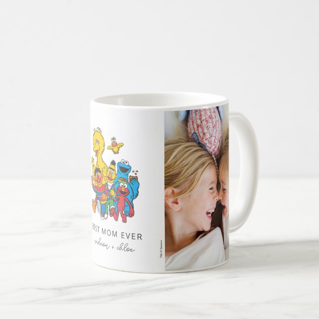 Caneca De Café Rua Sésame, 123 | Melhor mãe - Foto (Frente Esquerda)
