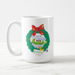 Caneca De Café Rua Sésamo Coroa de Natal do Oscar, o Gruch