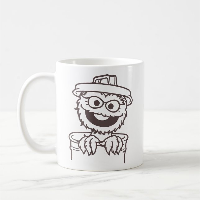 Caneca De Café Rua Sésamo | Oscar the Grouch (Esquerda)