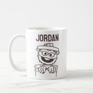 Caneca De Café Rua Sésamo   Oscar the Grouch   Adicione seu nome