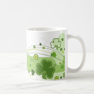 Caneca De Café Rua, Shamrock Mug do Dia de Patrick - 11 oz
