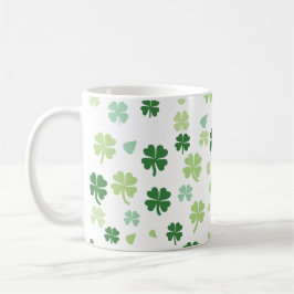 Caneca De Café Rua, Shamrocks do Dia de Patrick
