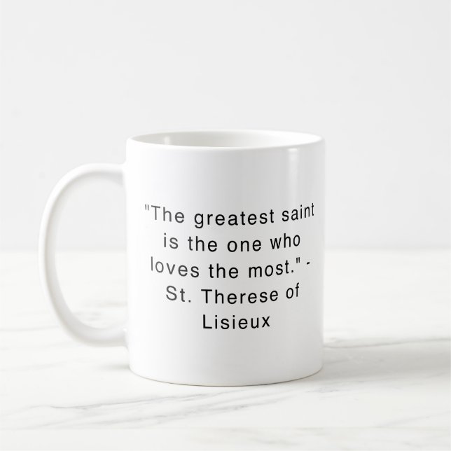Caneca De Café Rua. Therese of Lisieux (Esquerda)