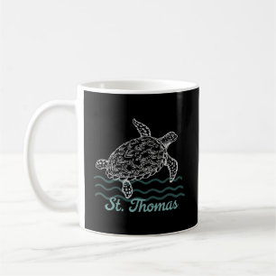 Caneca De Café Rua Thomas Caribe Island Sea Turtle