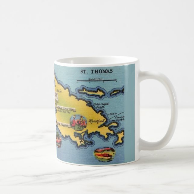 Caneca De Café Rua, Thomas Map Mug (Direita)