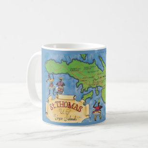 Caneca De Café Rua Thomas Virgin Islands