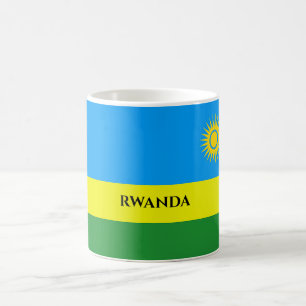 Caneca De Café Ruanda Flag Africa