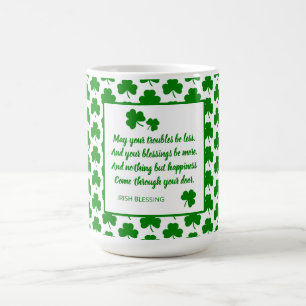 Caneca De Café Ruas, Dia de Patrick, Dia de irlandês, abençoand