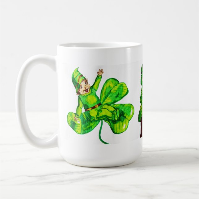 CANECA DE CAFÉ RUAS. O DIA DE PATRICK, BEY LEPRECHAUN (Esquerda)