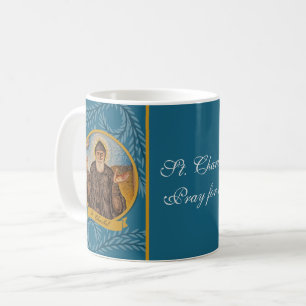 Caneca De Café Ruas Religiosas. Charbel Sharbel Católico Maronit