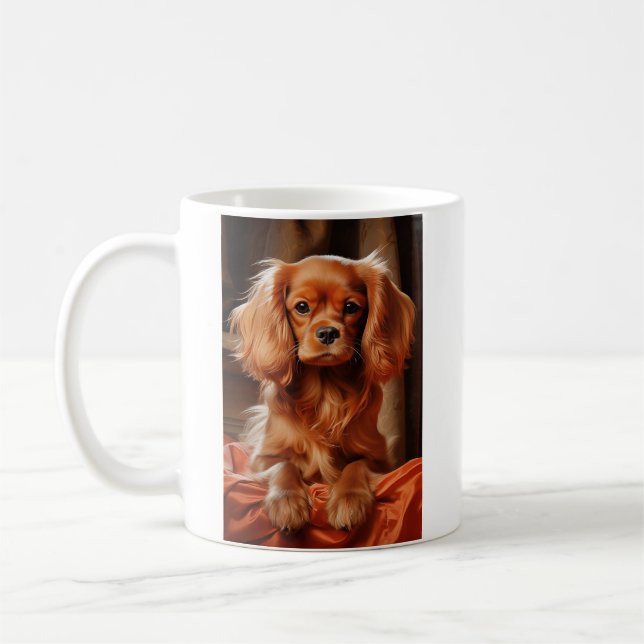 Caneca De Café Ruby Cavalier King Charles Spaniel (Esquerda)