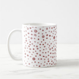 Caneca De Café Ruby Confetti Watercolor Dots Classic Mug