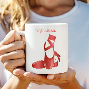 Caneca De Café Ruby Red Balé Slippers w Name Dance