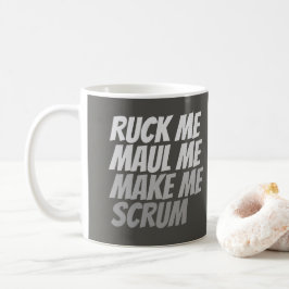 Caneca De Café Ruck Me Maul Me Torna Engraçado Rugby Esporte