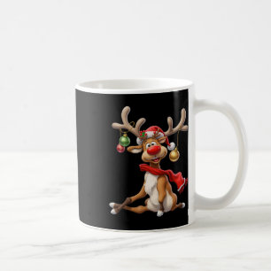 Caneca De Café Rudolf Rentier Xmas Reindeer Homens de Natal Mulhe