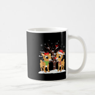 Caneca De Café Rudolph E Clarice Crianças De Natal Meninas Tee Re