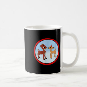 Caneca De Café Rudolph E Clarice Natal Meninas Camiseta Rena
