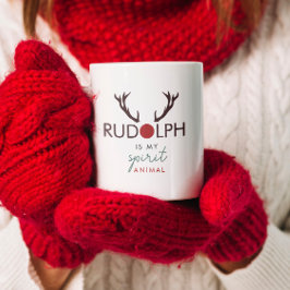 Caneca De Café Rudolph é o meu Espírito