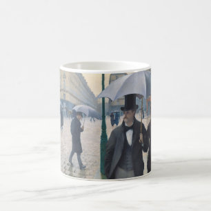 Caneca De Café Rue de Paris de Caillebotte, temps de pluie