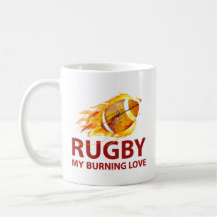 Caneca De Café Rugby My Burning Love Coffee Mug