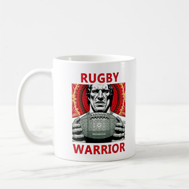 Caneca De Café Rugby Warrior Mug (Esquerda)