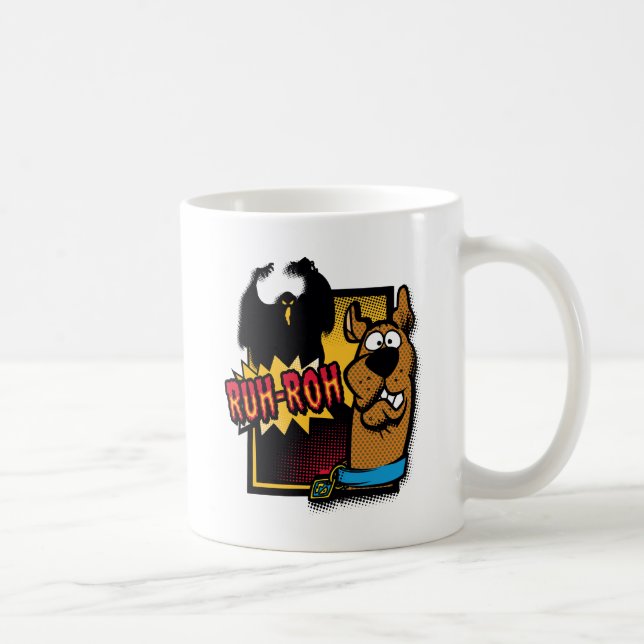 Caneca De Café Ruh-Roh Scooby-Doo e um Fantasma (Direita)