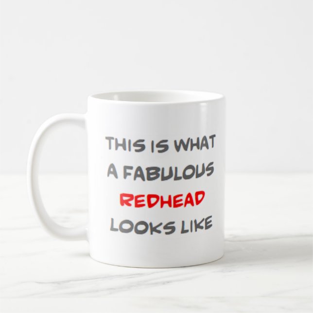 Caneca De Café ruiva fabulosa (Esquerda)
