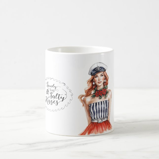 Caneca De Café Ruiva Náutica Vela Beijos Salgados (Centro)