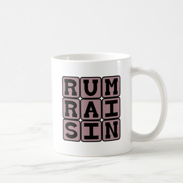 Caneca De Café Rum Passas, Sabor de Sorvete (Direita)