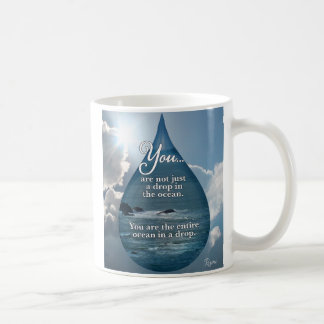 Caneca De Café Rumi ~ Cai no Oceano