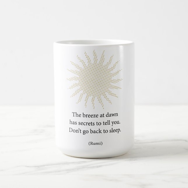 Caneca De Café Rumi Morning Poetry (Centro)