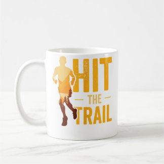Caneca De Café Running In Woods Trail Running Runner Jogging Jogg