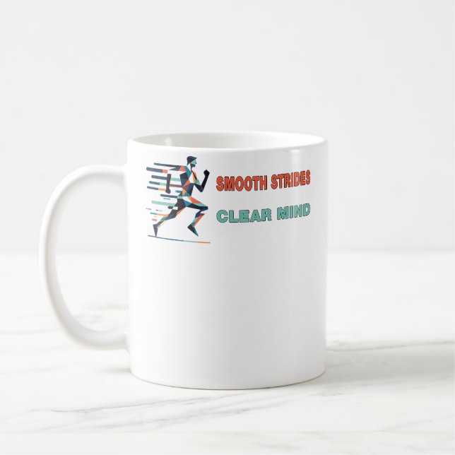 Caneca De Café Running Smooth Strides Clear Mind A Runners (Esquerda)