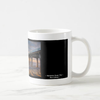 Caneca De Café Ruptura da tempestade mim cais de Manhattan Beach