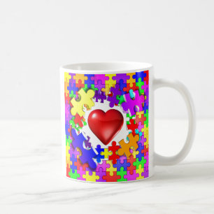 Caneca De Café Rupturas do amor com o autismo