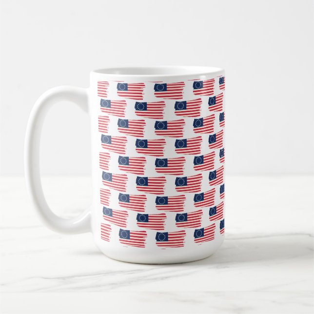 Caneca De Café rush-limbaugh betsy ross Flag (Esquerda)