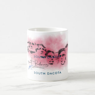 Caneca De Café Rushmore South Dacota National Memorial Draing Co