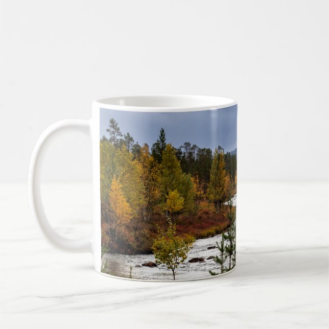 Caneca De Café Ruska, cores do outono na Finlândia (Esquerda)