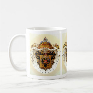 Caneca De Café Rússia Imperial casaco de armas menores