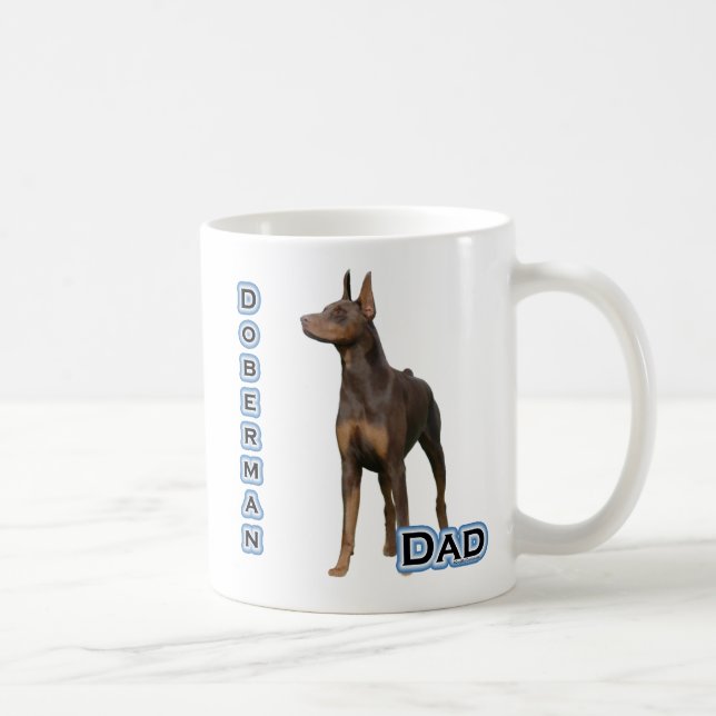 Caneca De Café Rust Doberman Pai 4 (Direita)