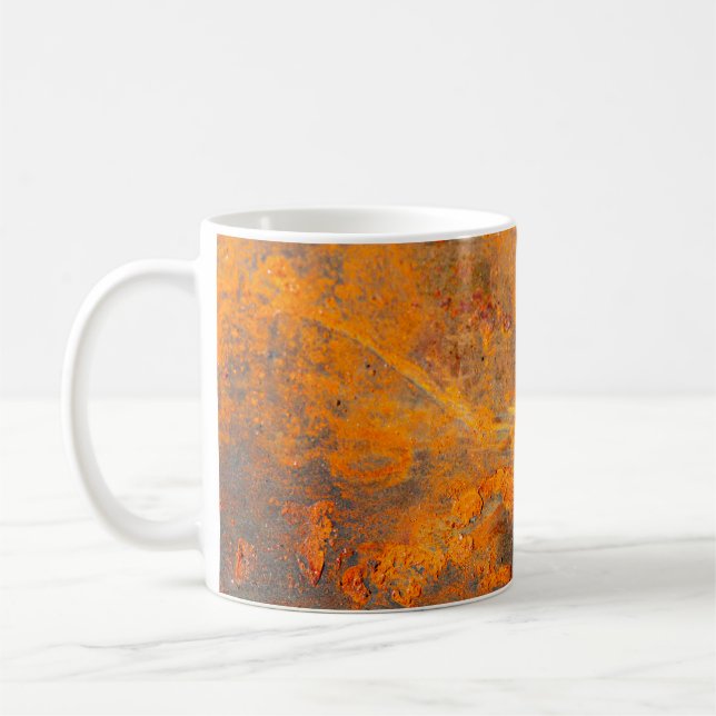 Caneca De Café rust on iron as backgroundbackground,abstract,dirt (Esquerda)