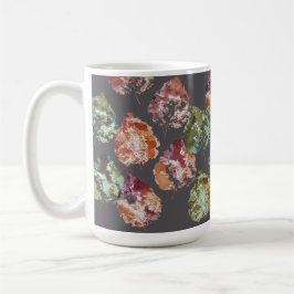 Caneca De Café Rustic Autumn Falling Leaves Watercolor Art