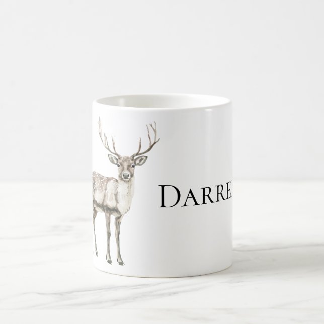 Caneca De Café Rustic Deer (Centro)