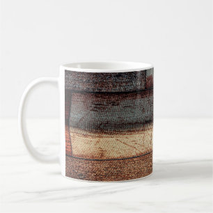 Caneca De Café Rustic Faux Wood Panel Texture